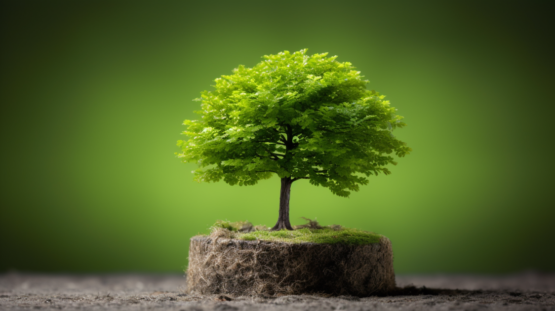young tree, symbolic of personal growth and development